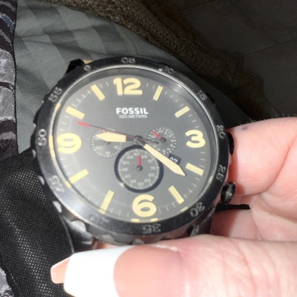 Fossil Watch Nate JR1487 Men's BROWN